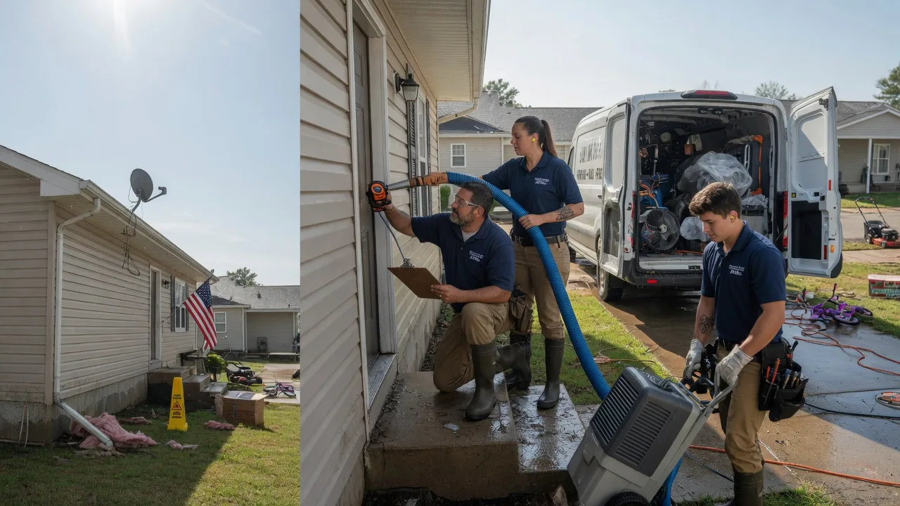 Ceiling Water Damage Restoration in Jackson Center, OH near me